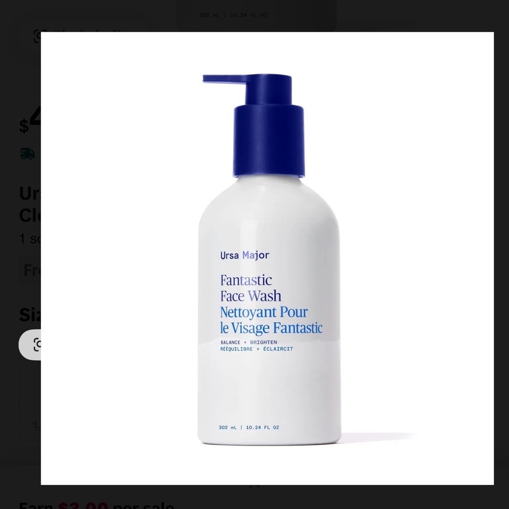 Fantastic Face Wash - White and Blue
